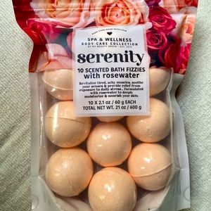 SERENITY Bath Bombs in Rosewater scent, by Spa & Wellness Body Care Collection